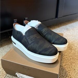 Linea Paolo Platform Sneakers Camo Print